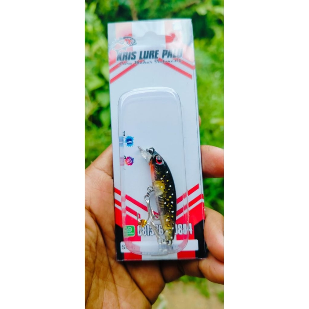 Umpan Pancing minnow Gomoku berat 6 gr panjang 5 cm sinking
