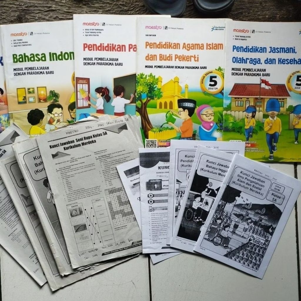 LKS KELAS 5 SD/MI SEMESTER 1 + KUNCI (SEBAGIAN), MAESTRO