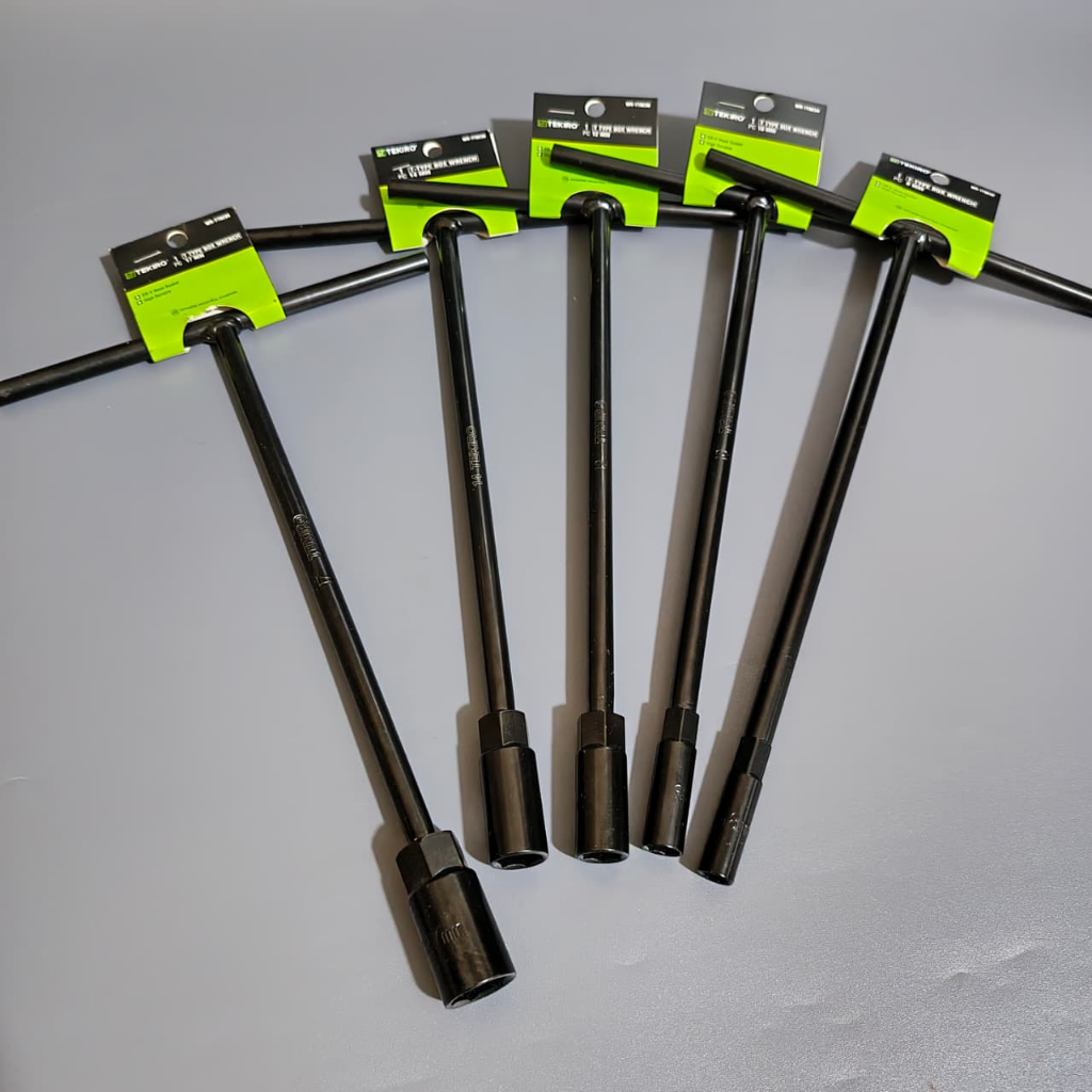 Paket Kunci T Tekiro 5 Pcs Ukuran 8-10-12-14-17mm Panjang SATUAN / Kunci Shock Set Tekiro / Kunci So
