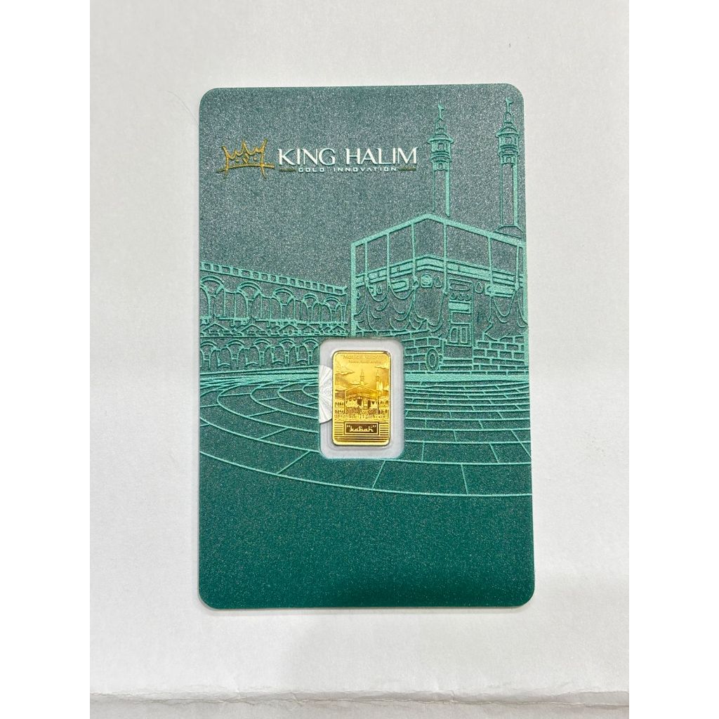 LM Logam Mulia King Halim 1 Gram Masjid Haram Emas Batangan 24k 99.99%