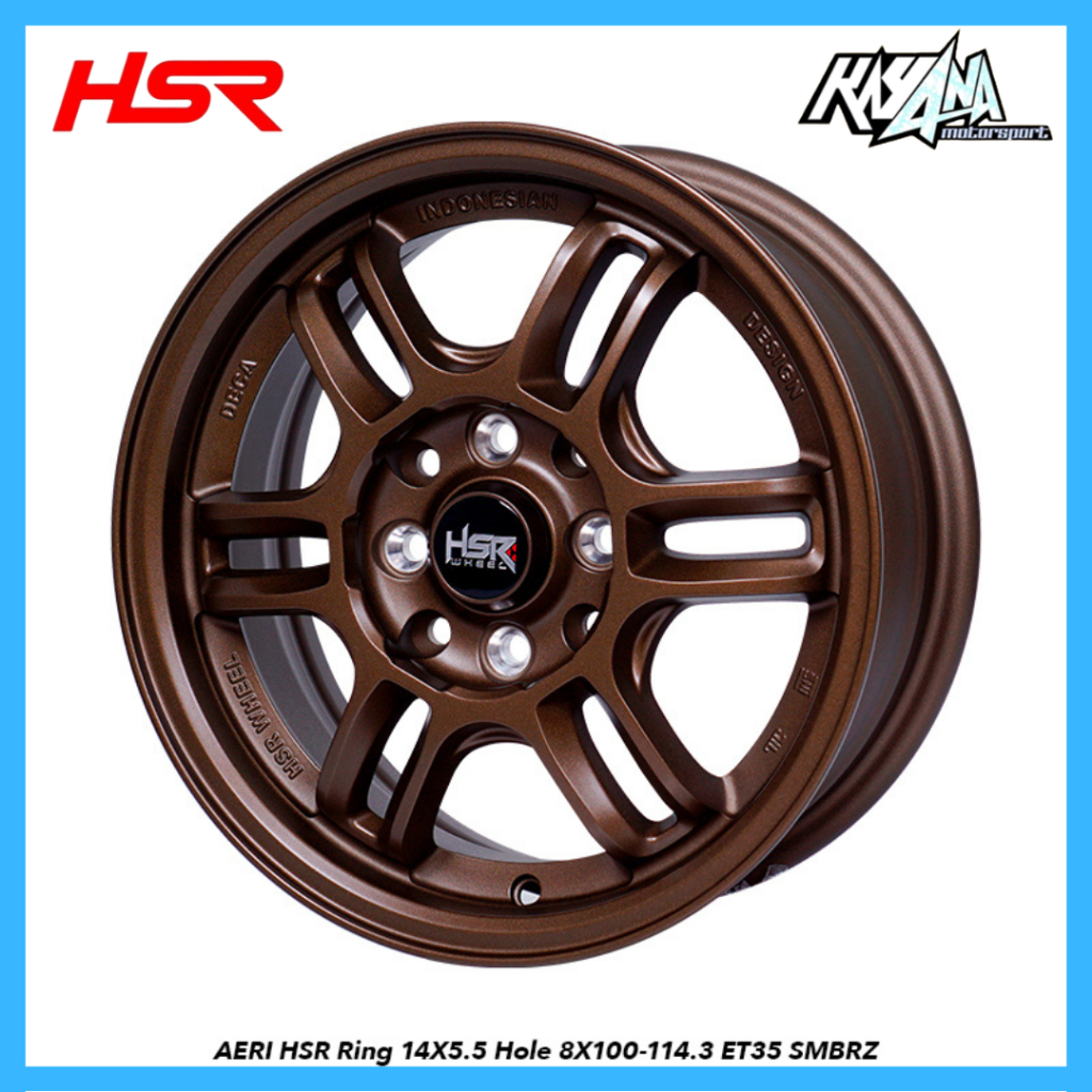 Velg Racing HSR AERI R14 Avanza, Brio, Agya Velg Velg Racing Rpf1 R14