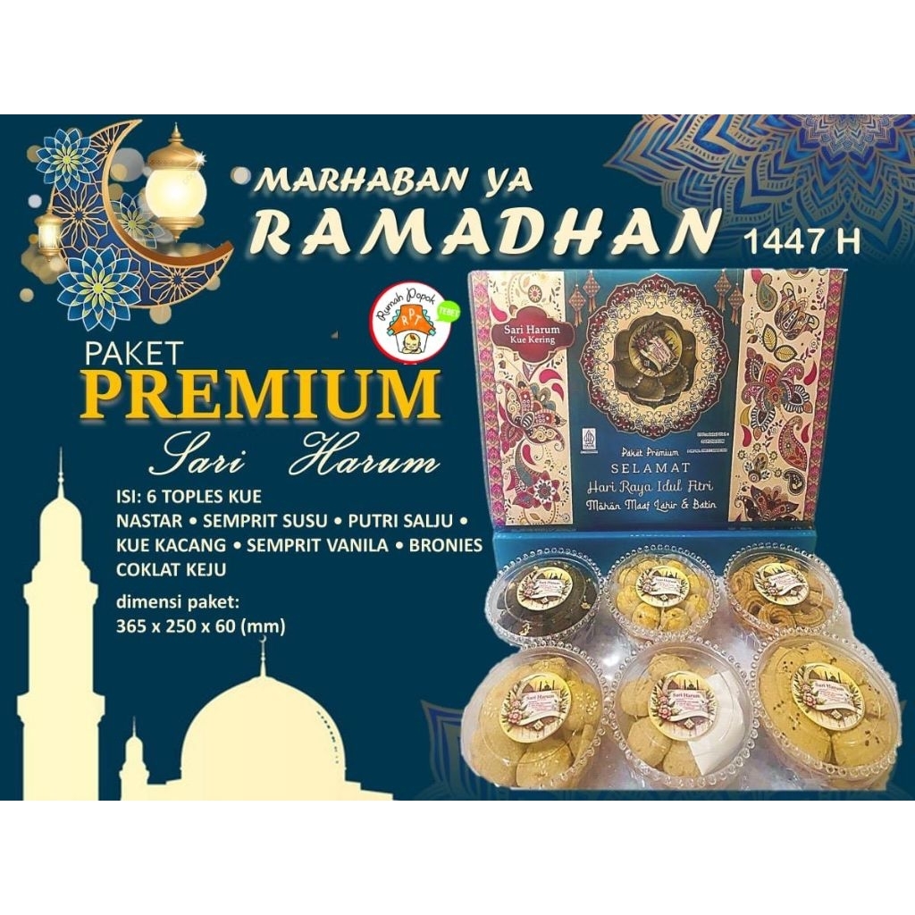 GojekGrab. Hampers Kue Kering Toples dan Kue Keranjang Dodol Cina Belitung Homade