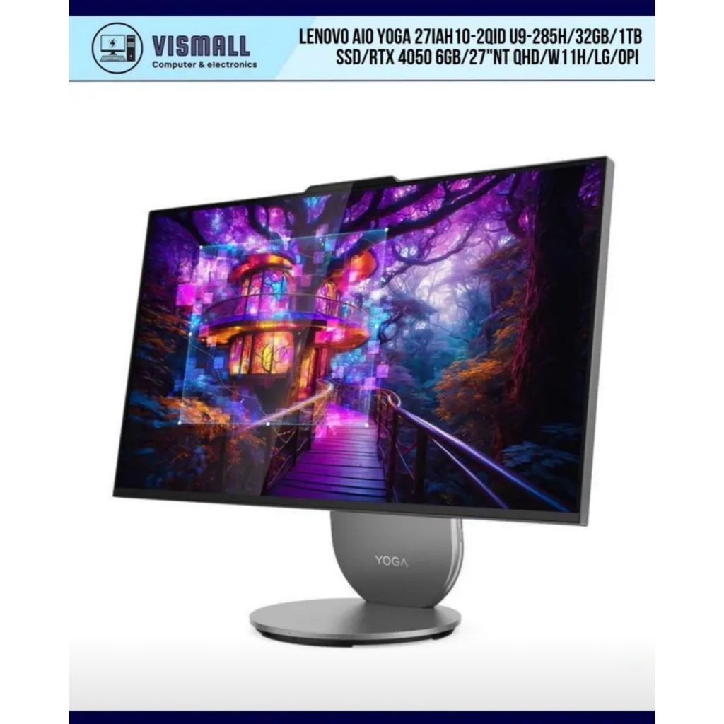 Lenovo AIO Yoga 27IAH10-2QID u9-285H/32GB/1TB SSD/RTX 4050 6GB/27"NT QHD/W11H/LG/OPI