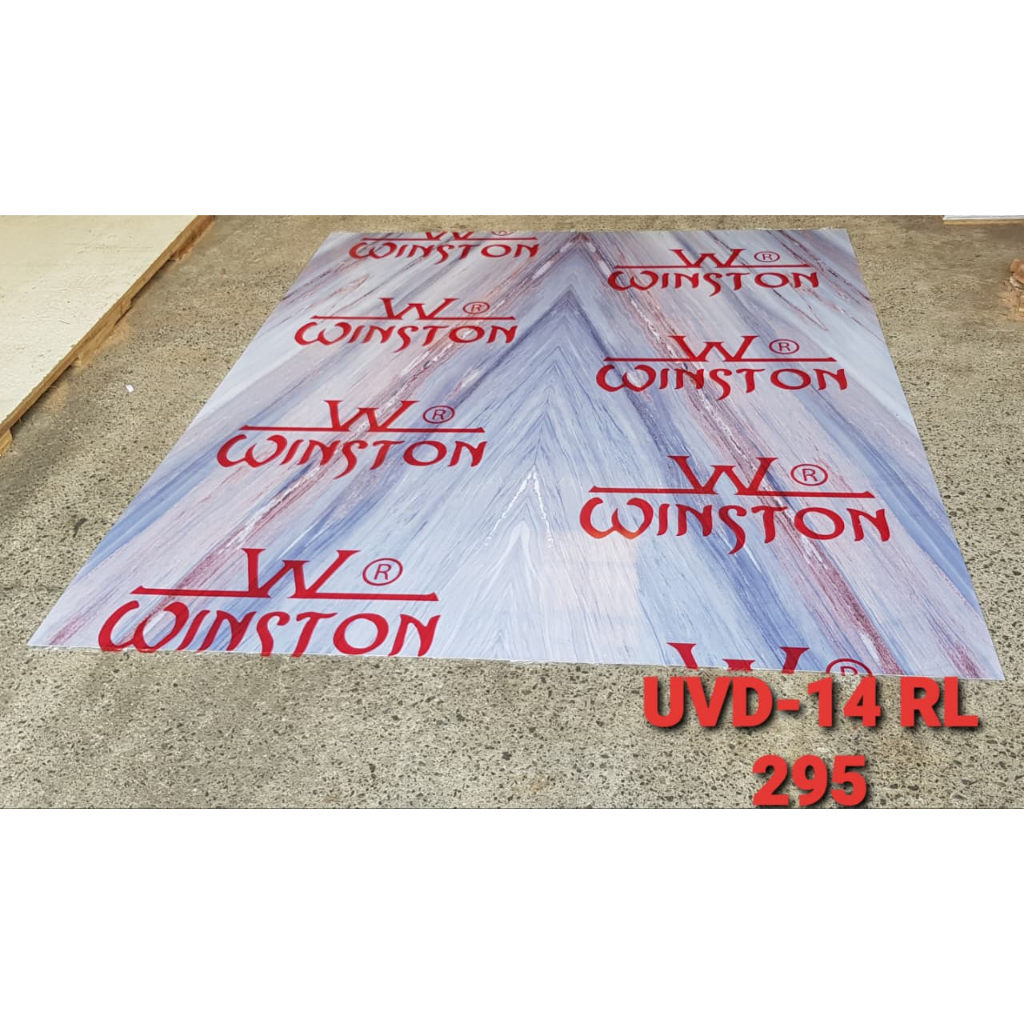 New PVC Marmer UV Board 3 Dimensi 295 x 244 Isi 2 Lembar UVD 3D Marble Printing Wall Board Bookmatch