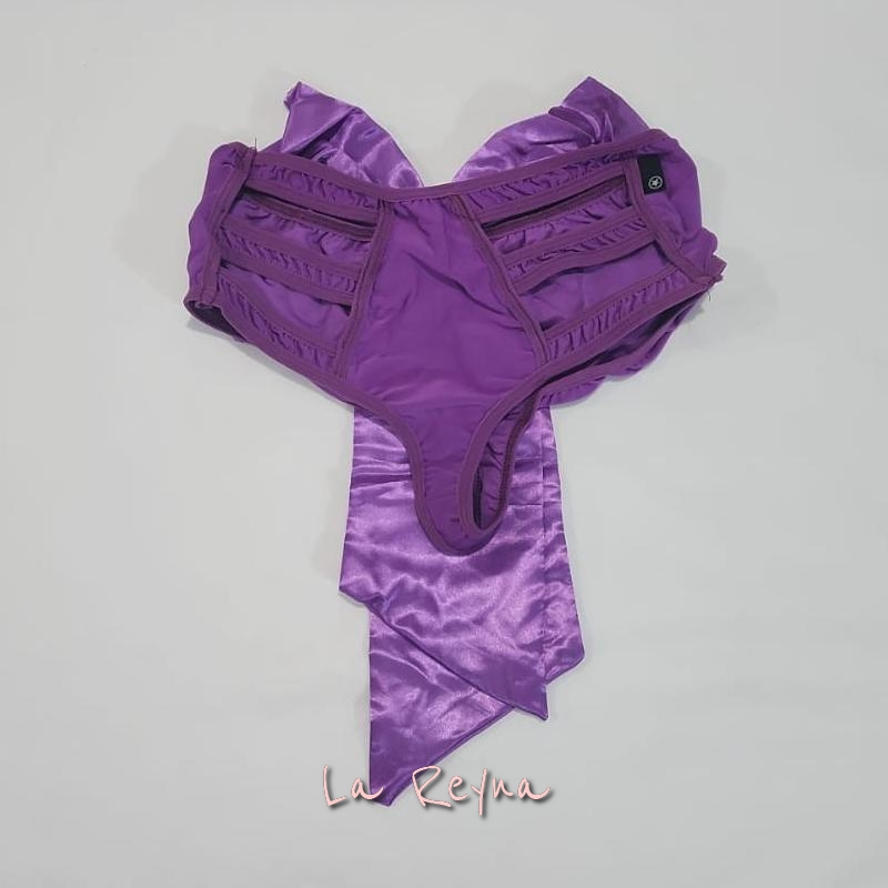 Lareyna Celana Dalam Sexy Pita Satin Ungu Sexy Underwear Big Bow Purple Edition CD097