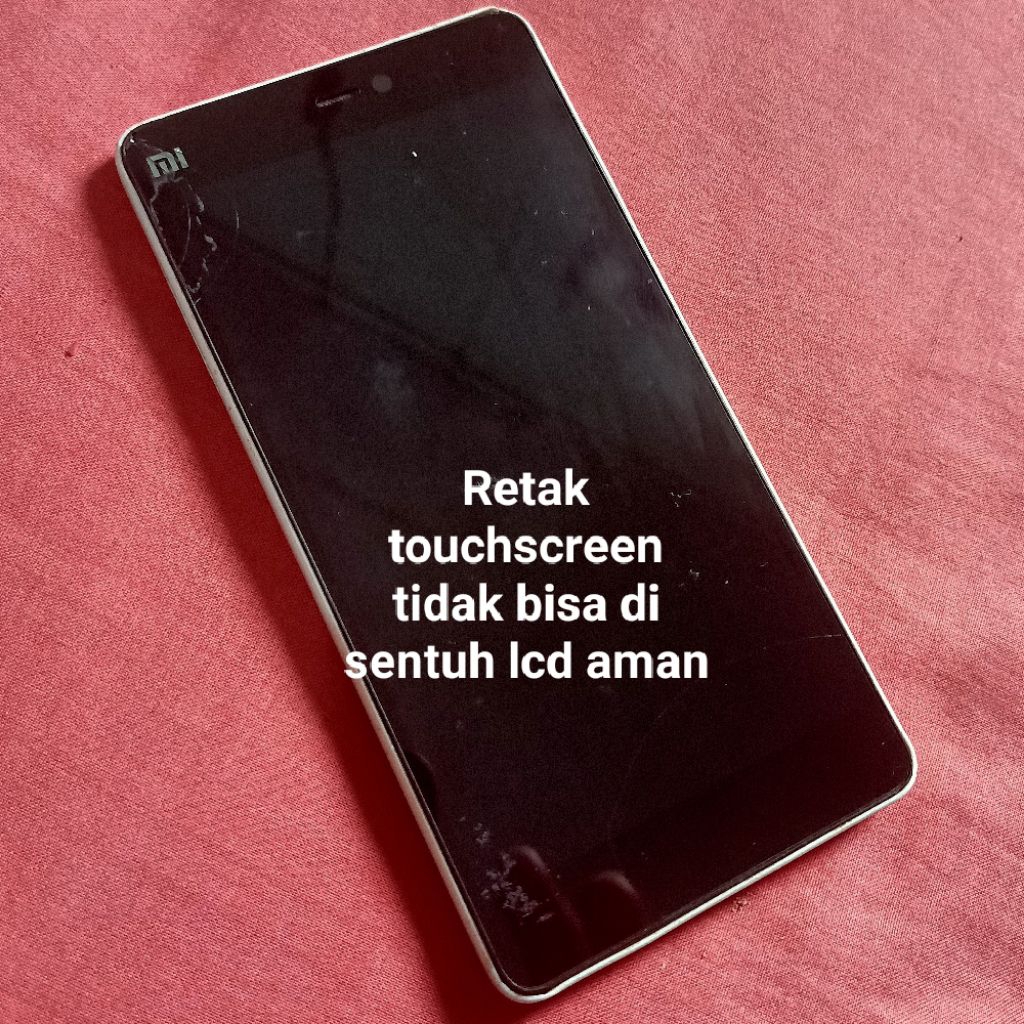 Lcd plus frame Xiaomi mi 4i ori Copotan minus touchscreen tidak bisa di sentuh lcd bagus