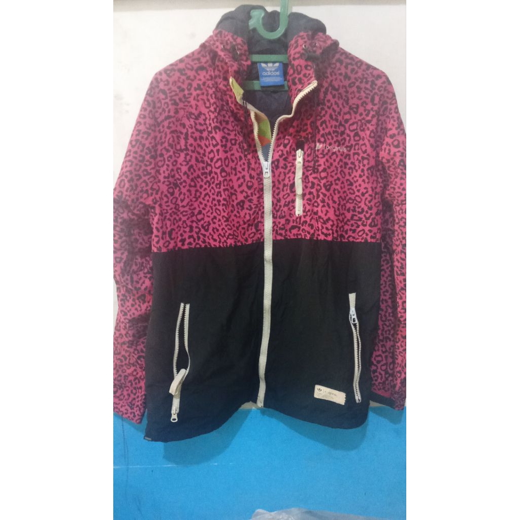 Jaket Adidas Leopard Pink