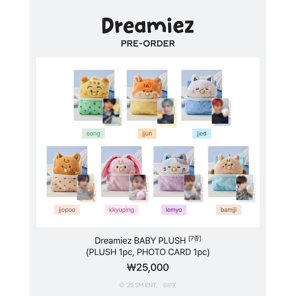 Jjopoo Baby Plush V3 Dreamiez Line Doll (READ DESC‼️)