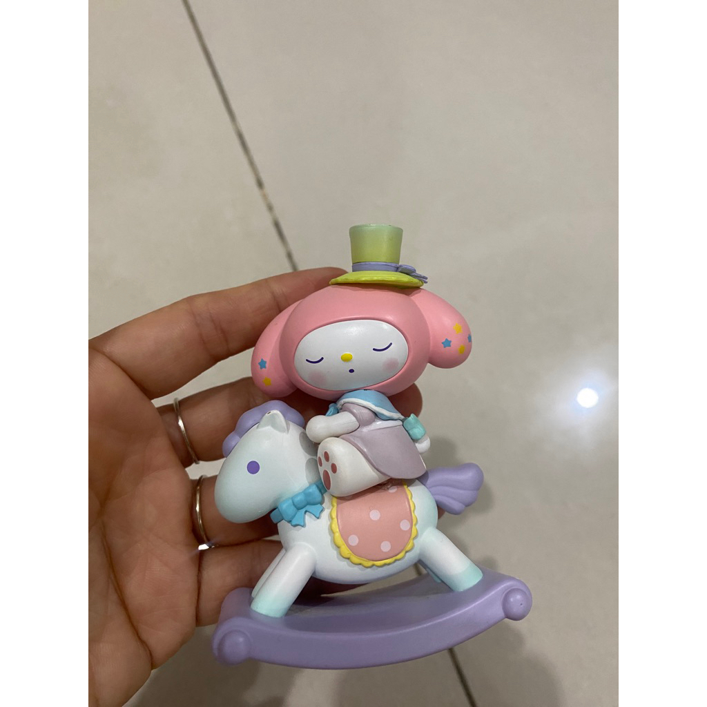 Preloved Excellent My Melody from MINISO Blind Box Sanrio Characters Rocking Horse Series Original K