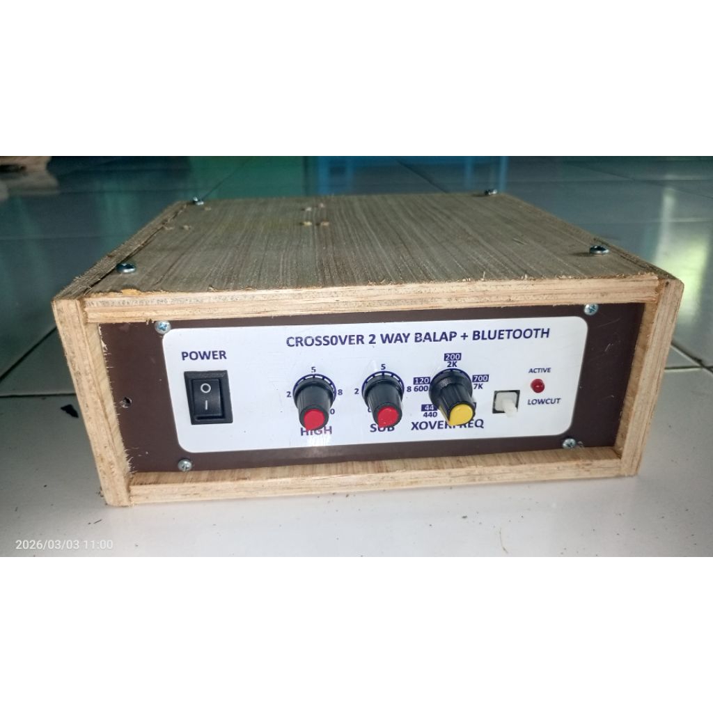 crossover aktif 2 way lpf 24 produk thole njati siap pakai