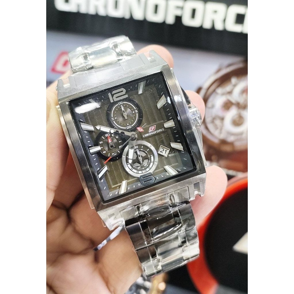 Chronoforce 5312 grey jam tangan pria