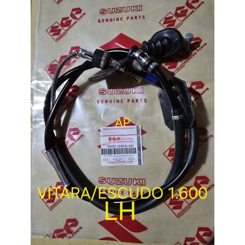 KABEL HAND BRAKE TALI REM TANGAN BELAKANG SUZUKI VITARA ESCUDO SIDE KICK (1600CC) KIRI LH 54420-56B6