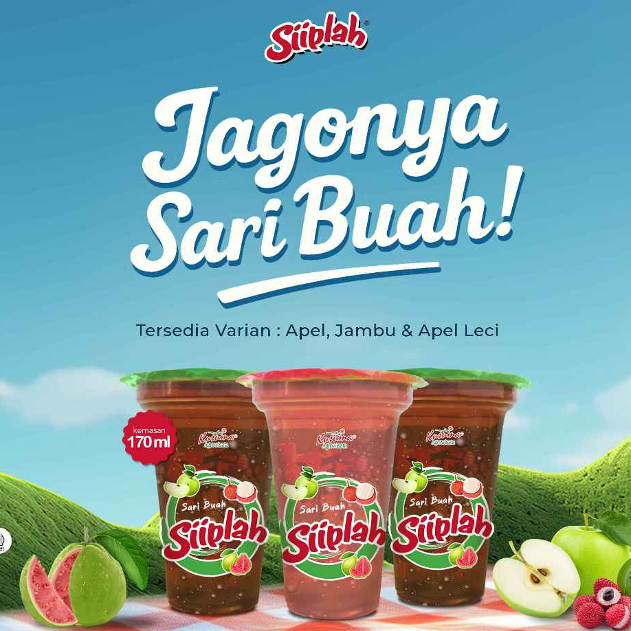 Siiplah Minuman Sari Buah Rasa Apel | Apel Leci | Jambu 170ml