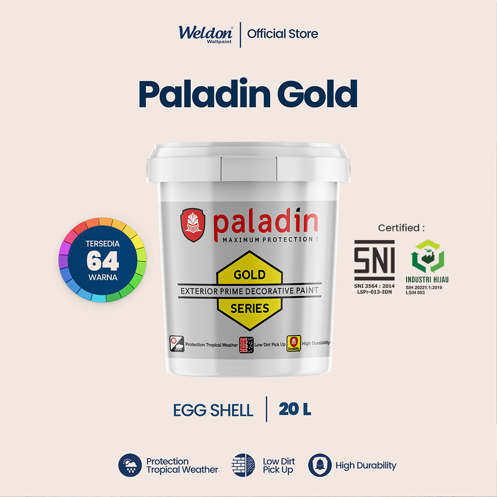 Paladin Gold - Cat Tembok Eksterior Premium (20L)