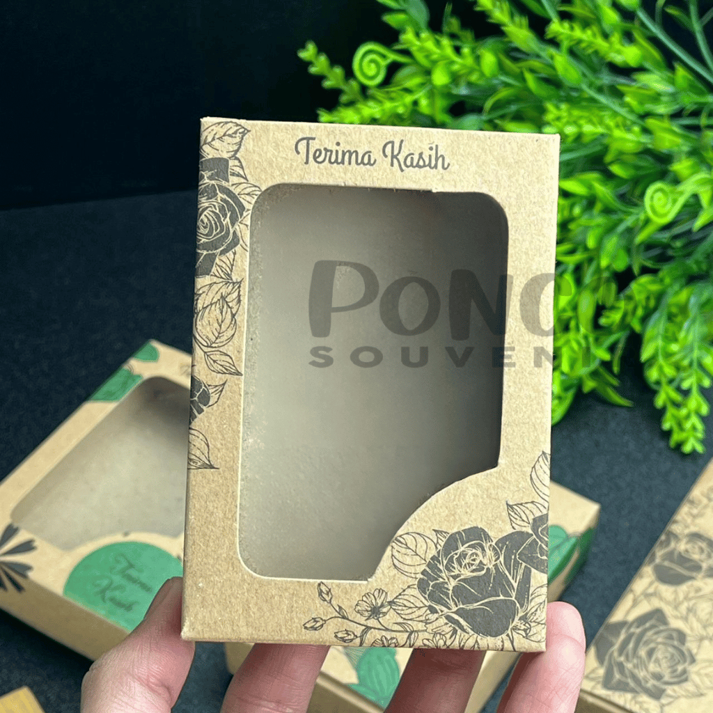 50 Pcs Box Kraft Kemasan Mangkok Daun10,5 x 7 × 2,5 Cm