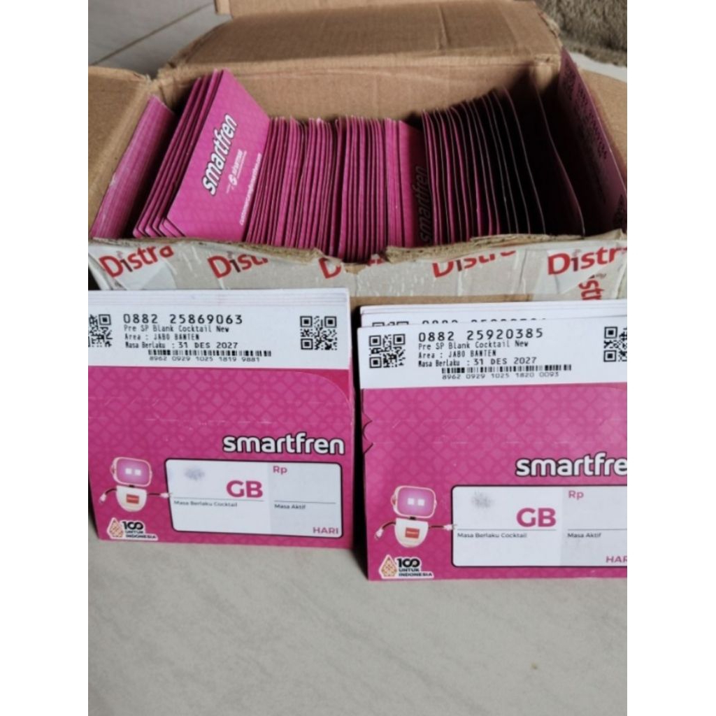 Perdana Smartfren isi 50 pcs murah, 3gb 30hari