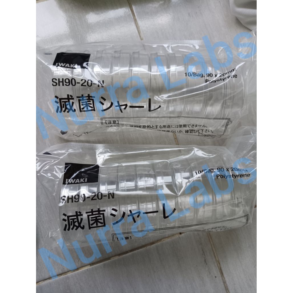 Petri Dish Disposable IWAKI 90x20 mm (10 pcs/Pack)
