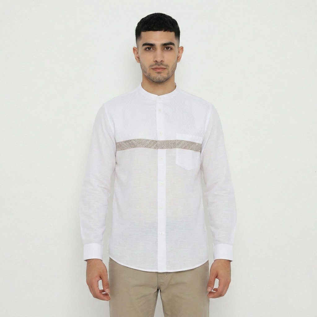 Platini Kemeja Koko Pria Lengan Panjang Polyester 961423