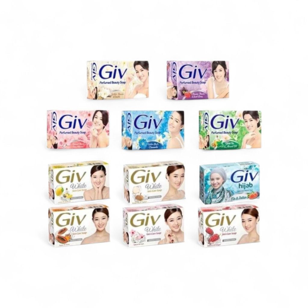 GIV Sabun Mandi Batang 72gr Giv White Beauty Bar Soap Sabun Batang
