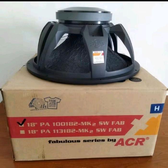 SPEAKER ACR FABULOUS 18inch PA-100182-MK3 2000Watt 18in SW FAB SUBWOOFER ORIGINAL ( BISA COD)