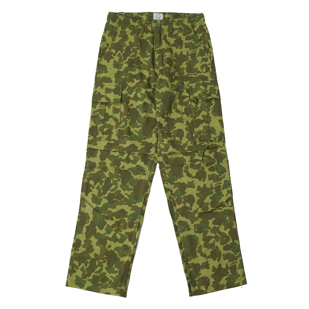 Pot Meets Pop Celana Panjang Cargo - Chronic Cargo Pants Frogskin Camo Green Ops - Cargo Pants