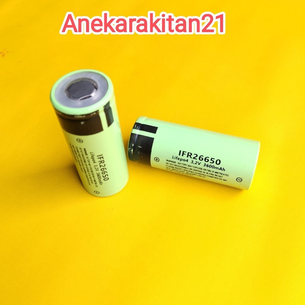 Baterai Lifepo4 26650 3500 mAh 3.2v
