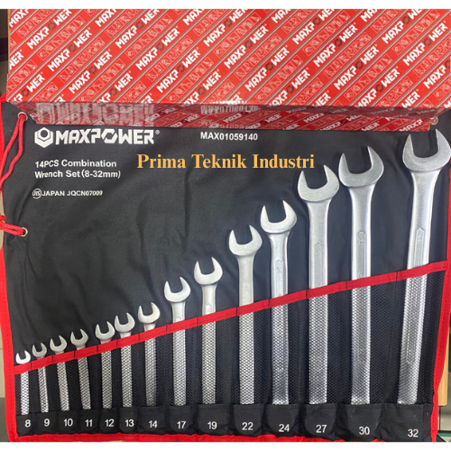 Kunci Ring Pas Set Metrich MaxPower 8-32MM (14Pcs)