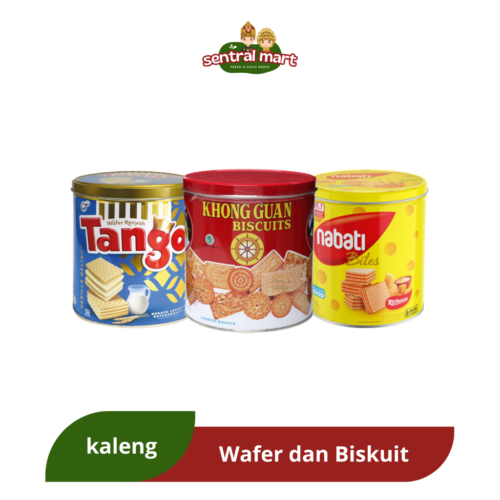 Wafer dan Biskuit Kaleng - Tango Nabati Nissin Kong Guan Roma Monde