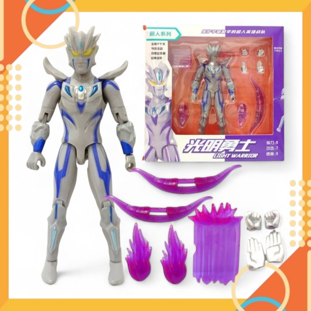 SHF Ultraman Zero Beyond Action Figure Ultraman Full Aksesoris