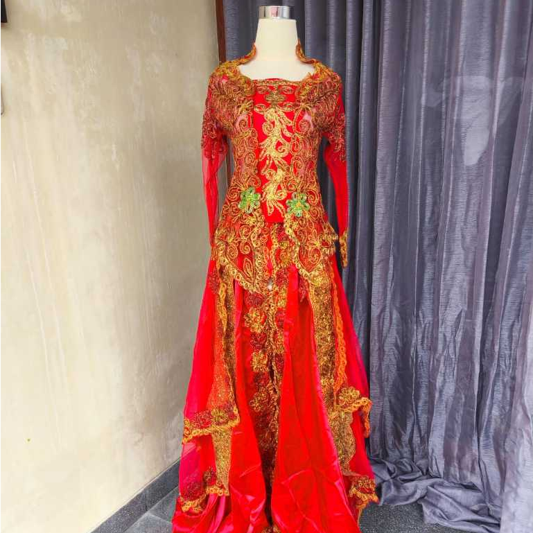 Kebaya Pengantin Merah 0030