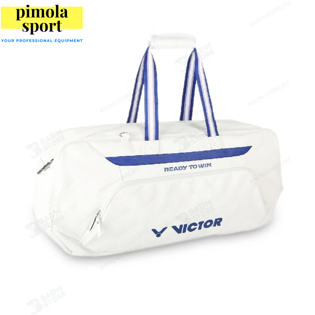 Tas Raket Badminton Kotak Rectangular Bag VICTOR BR5618 A / BR 5618 A White