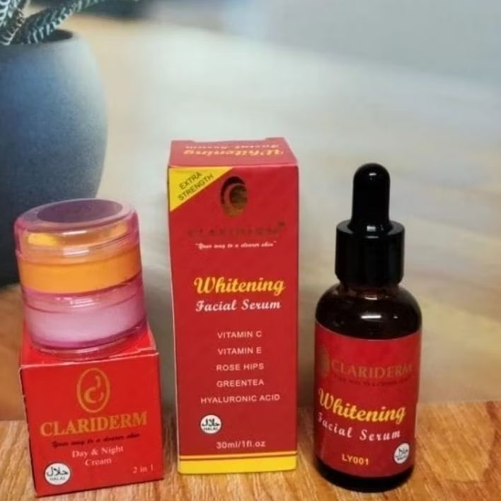 PAKET CREAM CLARIDERM 3IN1 SERUM