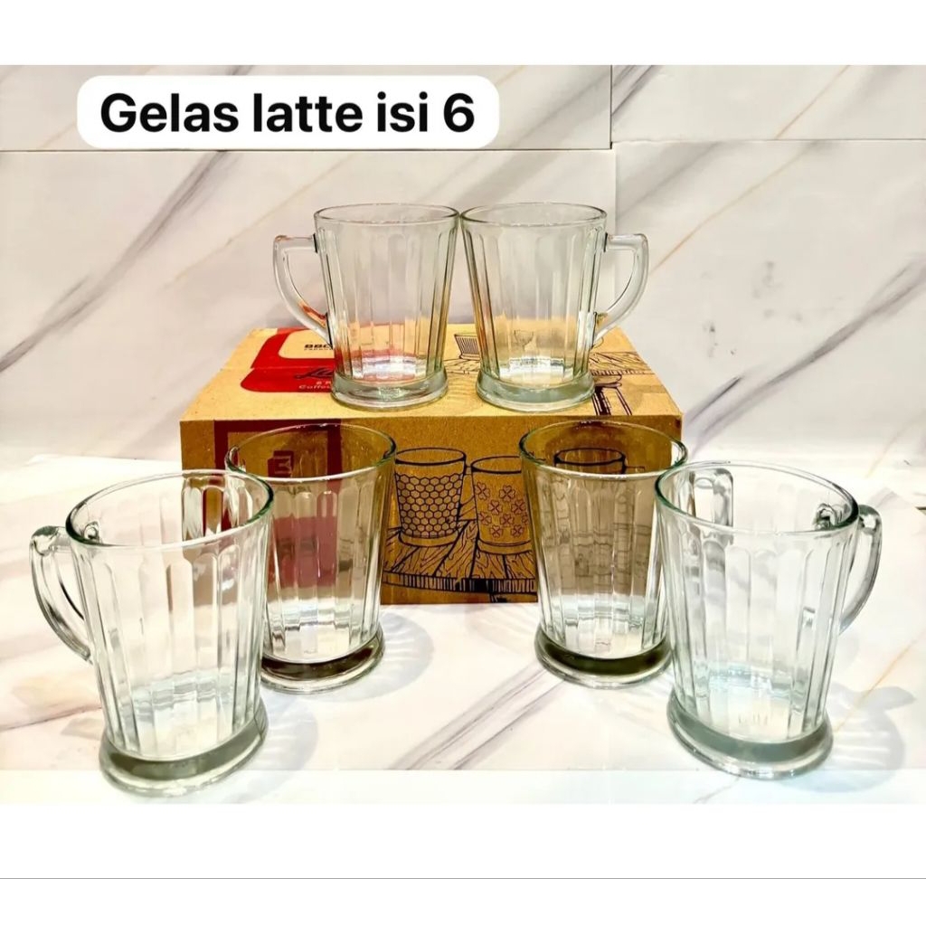 Cangkir set isi 6 | cangkir kopi | gelas kopi