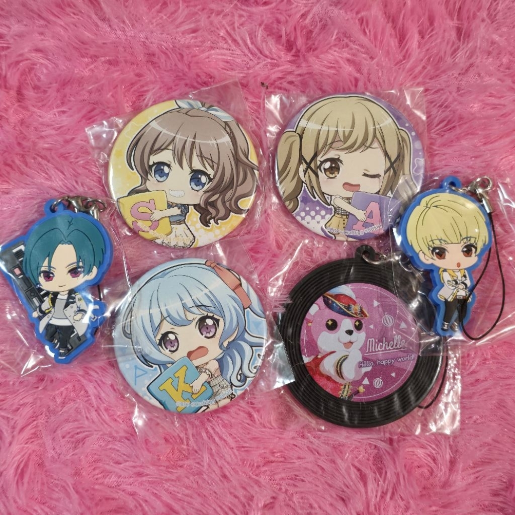 Bandori bang dream Poppin'Party Yamabuki Saaya Arisa Ichigaya Banri Shiroishi Rio Kikyo hello happy 