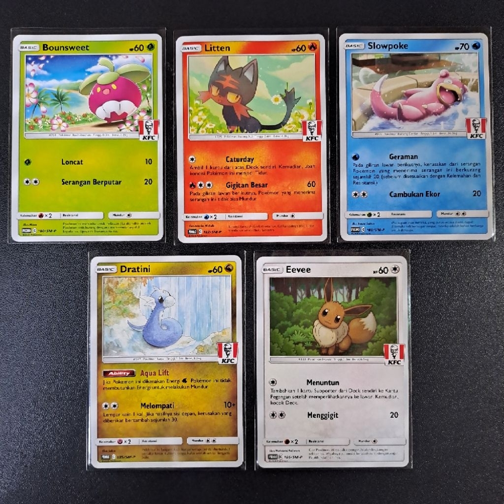 KARTU POKEMON PROMO KFC ORIGINAL INDO
