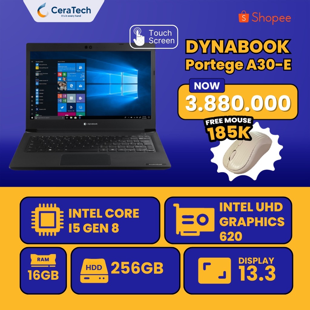 TOSHIBA DYNABOOK PORTEGE A30-E