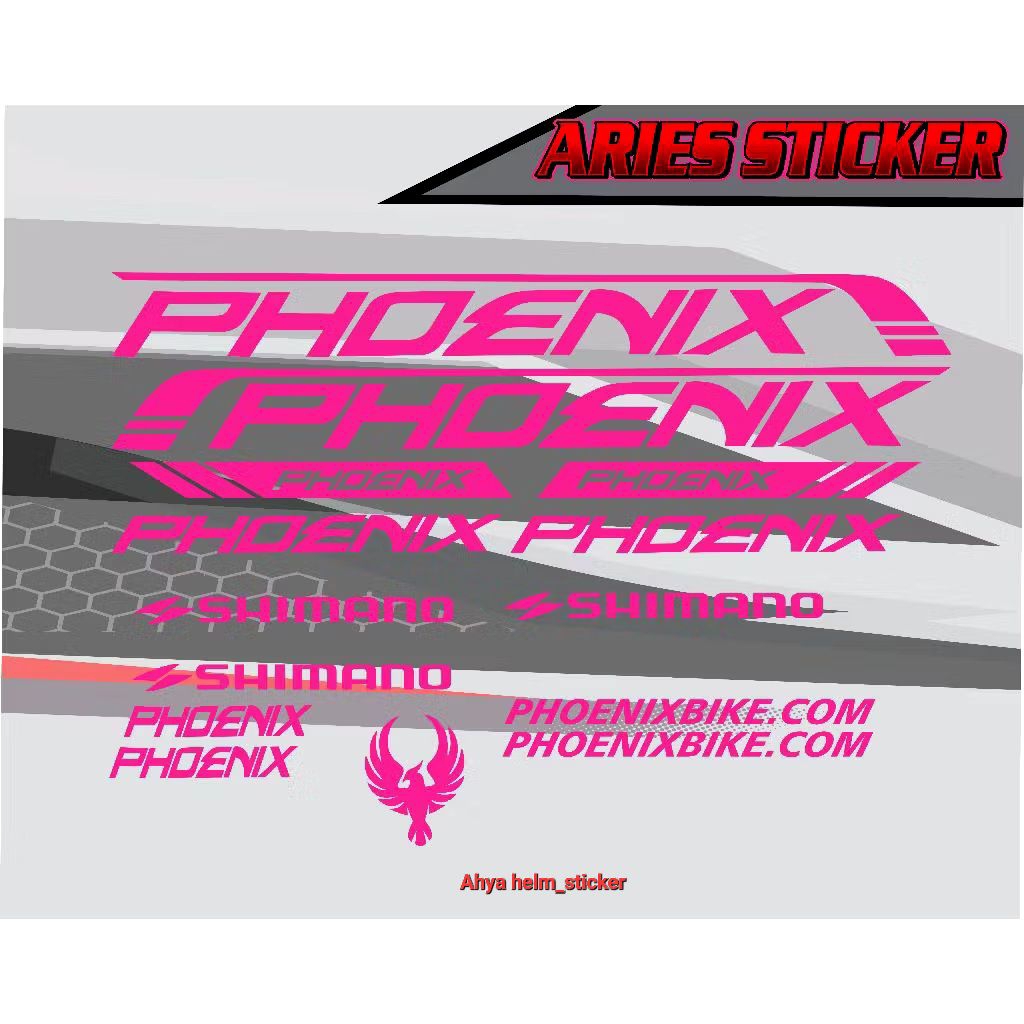 Cutting sticker sepeda PHOENIX SHIMANO
