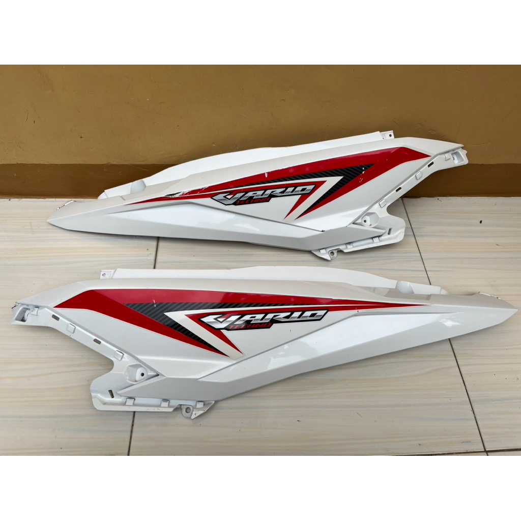 cover body bodi belakang honda vario 125 150 led old 2015-2018 putih,abu abu original copotan