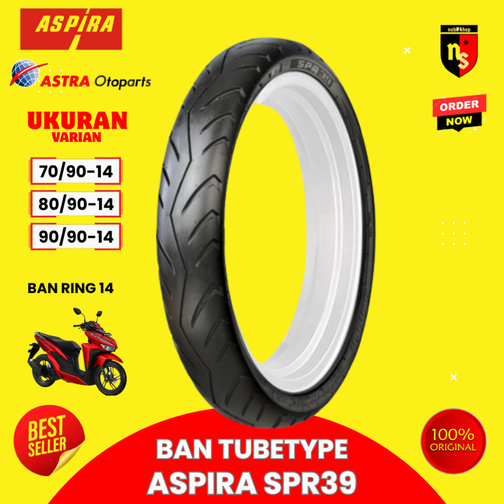Ban Luar Aspira SPR39 Ring 14 TubeType (TT)