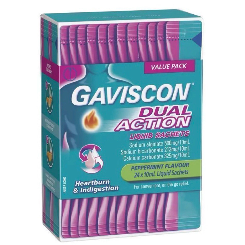 Gaviscon Dual Action Liquid Sachets 24pcs - Australia