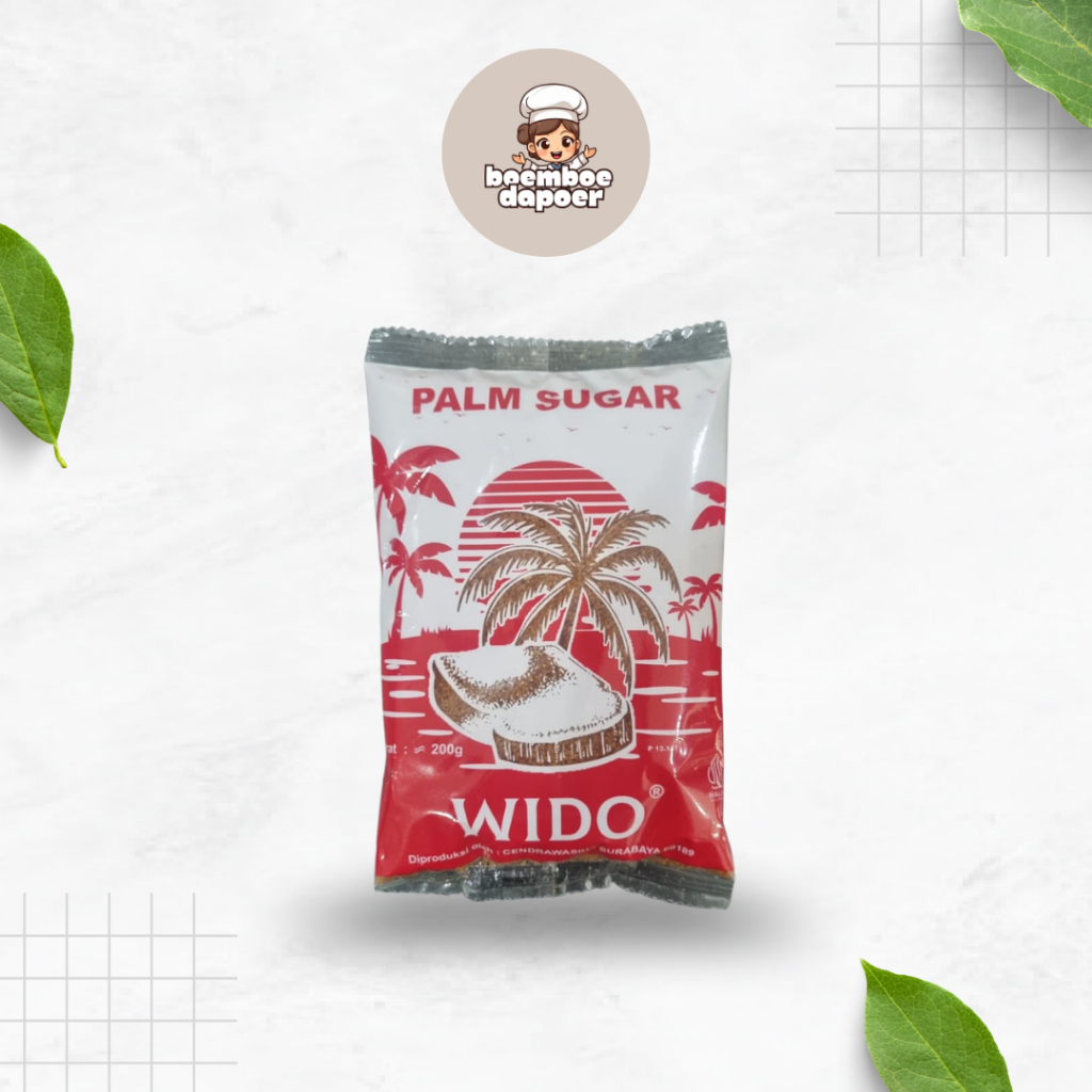 PALM SUGAR | BROWN SUGAR | GULA PALM MERK WIDO | PALM SUGAR WIDO 200GR