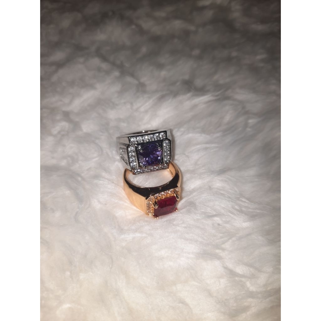 Cincin Pria/Cincin Laki-laki model permata