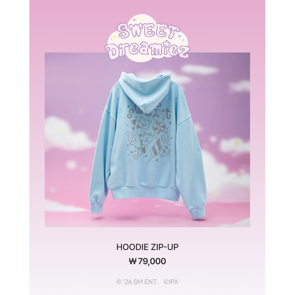 [PRE ORDER] MD HOODIE ZIP UP NCT DREAM SWEET DREAMIEZ LINE FRIENDS DOLL BONEKA MARK RENJUN JENO HAEC