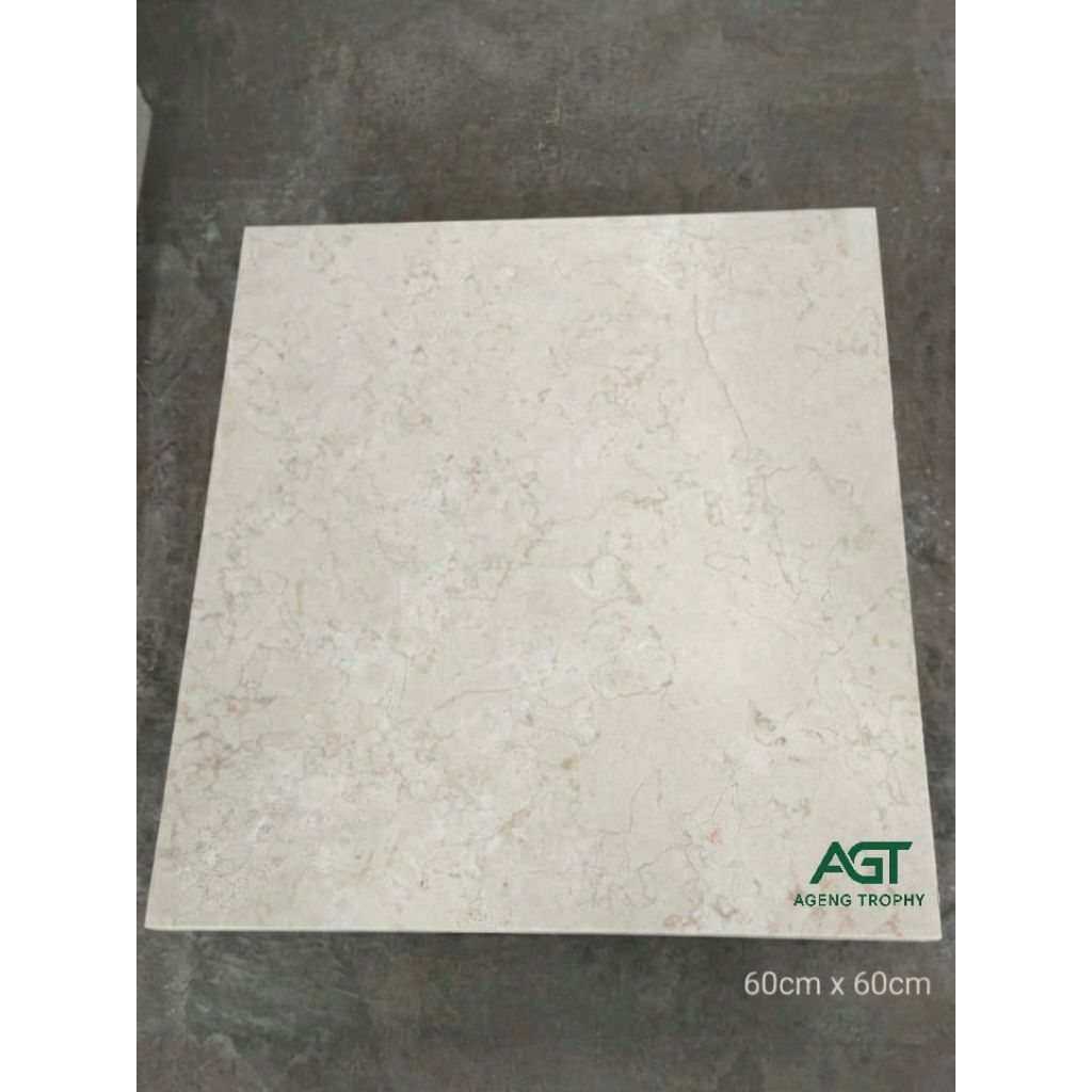 Marmer Tulungagung Asli 60x60 - Cream Kawi Berkualitas Super(Harga Per m² )