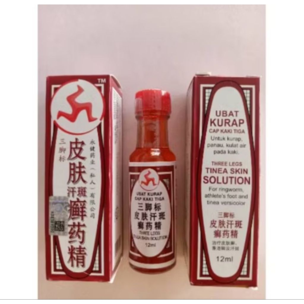 Ubat Kurap Cap Kaki Tiga untuk Panu Obat Kurap Import