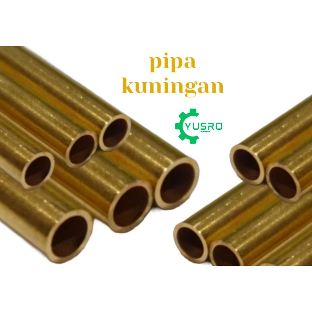 pipaKuningan 10mm x 0,8mm x 500mm