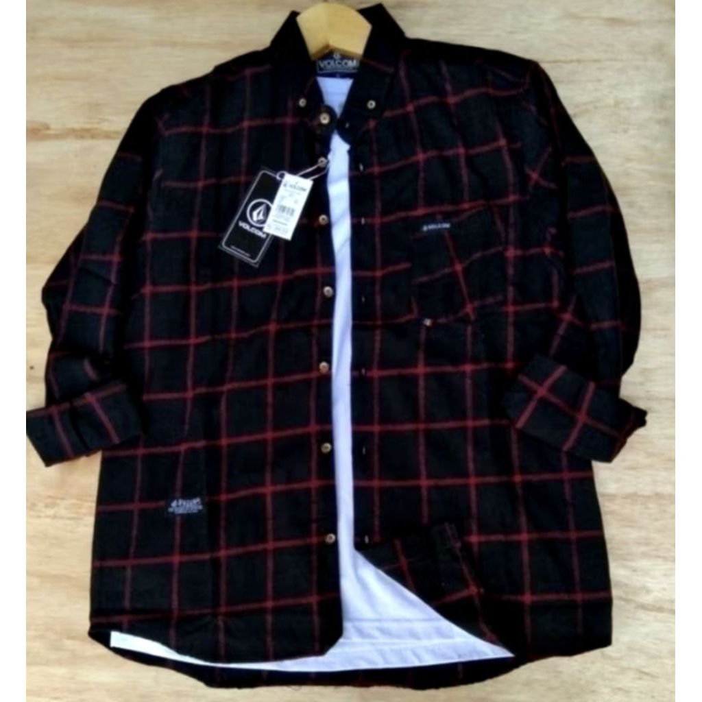 kemeja flanel pria exlusive flanel veterano Terlaris otfit korean