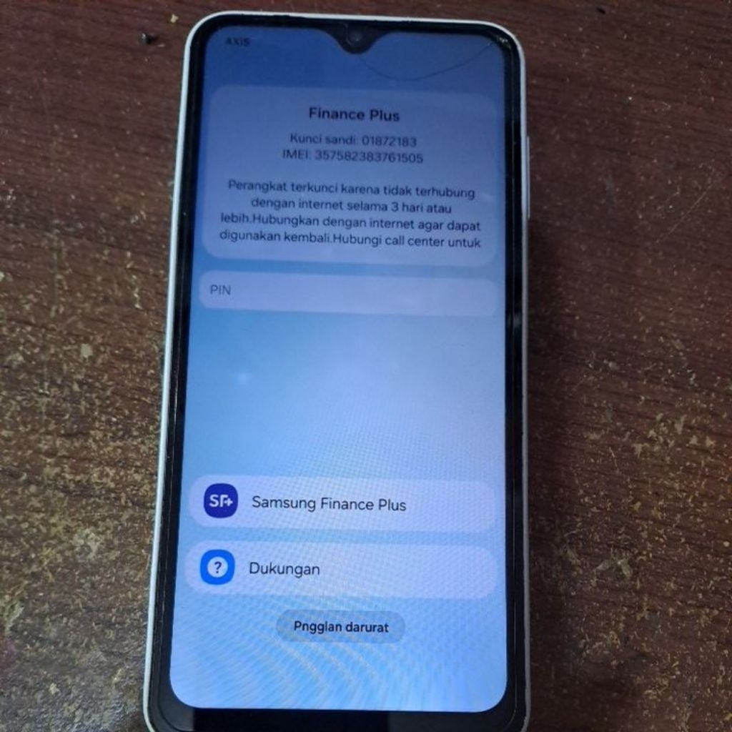 mesin samsung a16 lock finance