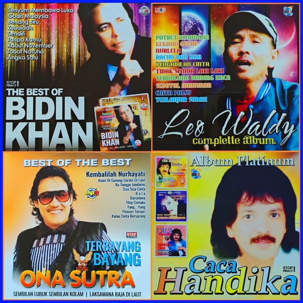 Kaset MP3 Audio Lagu Dangdut Bidin Khan - Leo Waldy - Ona Sutra - Caca Handika Album Edisi Pilihan