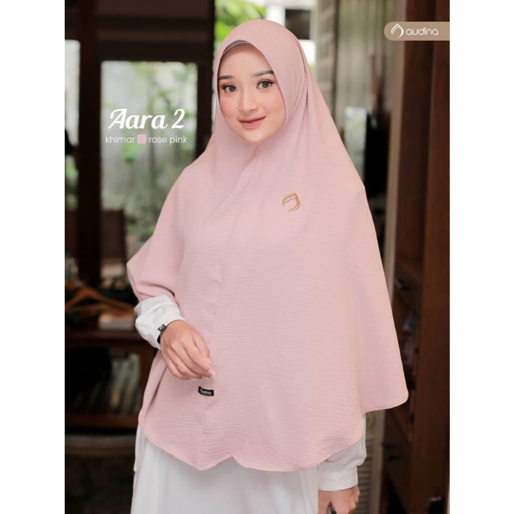 AARA KHIMAR CRINKLE PREMIUM JILBAB INSTAN HIJAB PET ANTEM ORI AUDINA HIJAB